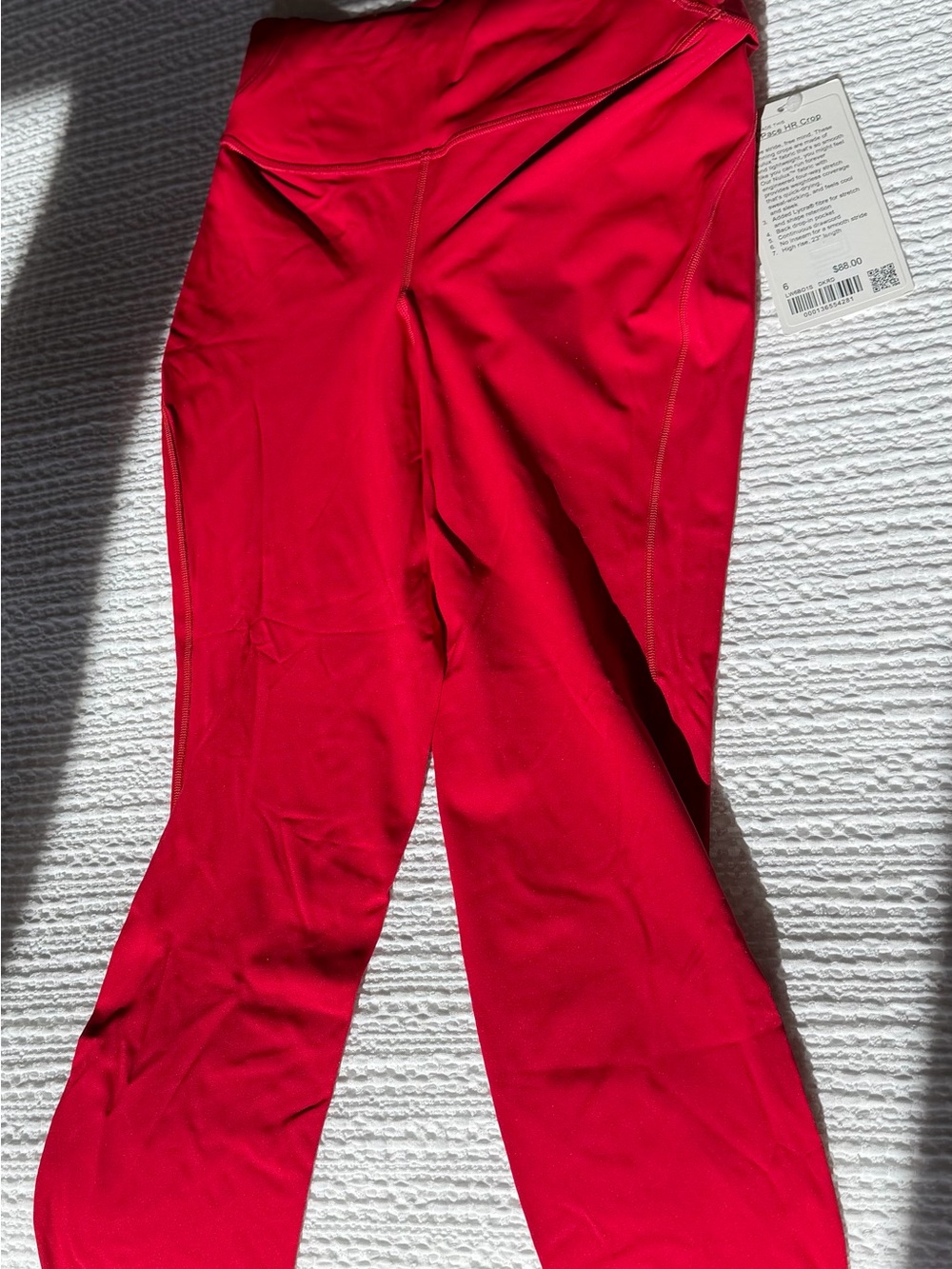 lululemon athletica Red Athletic Leggings